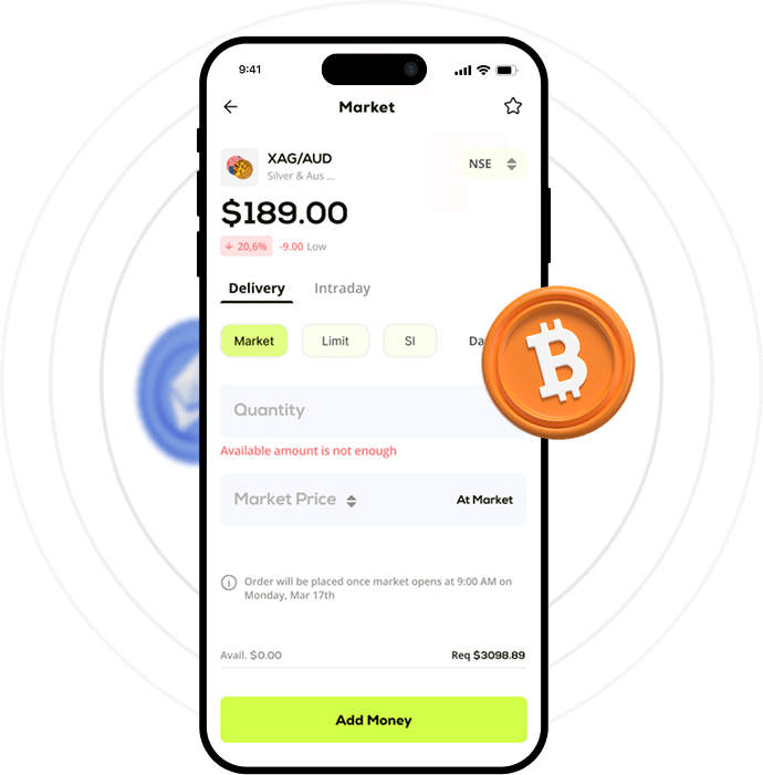 Crypto Trading App Interface